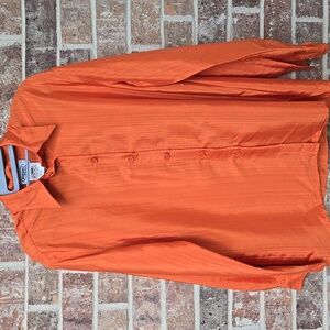 Vintage Missoni Orange Button-Up Shirt Size 46